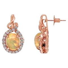 Ohrringe von Le Vian mit neolithischen Opal-Schokoladen-Diamanten und nudefarbenen Diamanten