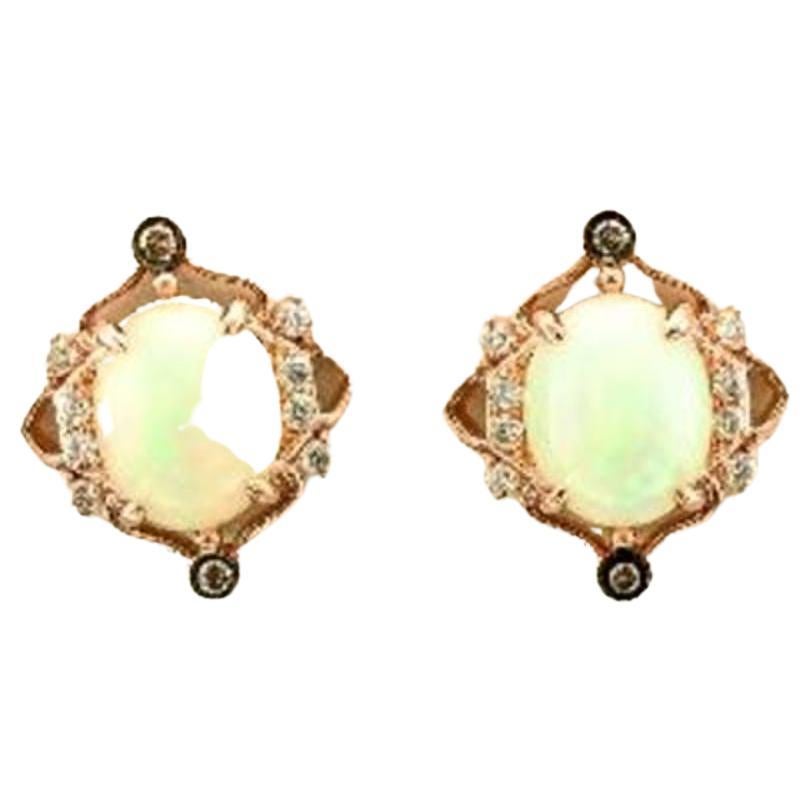 Le Vian Earrings Featuring Neopolitan Opal Chocolate Diamonds, Nude Diamonds For Sale