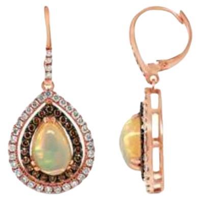 Le Vian Earrings Featuring Neopolitan Opal Chocolate Diamonds, Nude