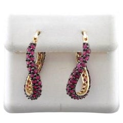 Le Vian Earrings Featuring Passion Ruby Set in 14K Honey Gold