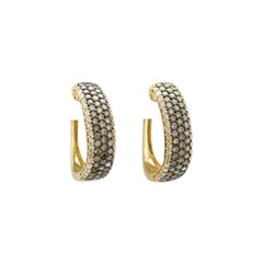 Pendientes Le Vian con Diamantes Vainilla y Chocolate engastados en Oro Miel 14K