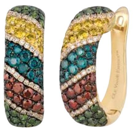 Le Vian Exotics Earrings Featuring Goldenberry Diamonds, Cherryberry Diamonds For Sale