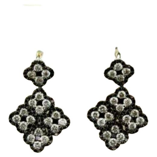 Le Vian Exotics Earrings Featuring Vanilla Diamonds, Blackberry Diamonds For Sale