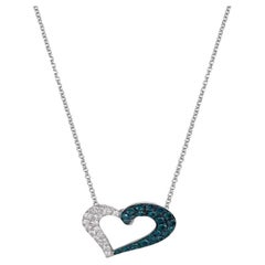 Le Vian Pendentif exotique orn de diamants bleu-vert et de diamants Vanilla