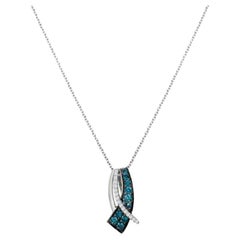 Le Vian Pendentif exotique orn de diamants bleuberry et de diamants Vanilla sertis