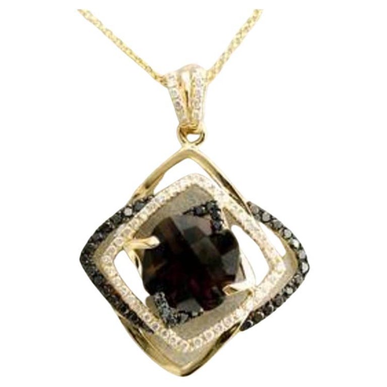 Le Vian Exotics Pendant featuring Chocolate Quartz Blackberry Diamonds