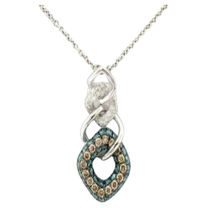 Le Vian Pendentif exotique orn de diamants bleu glac et de diamants chocolat