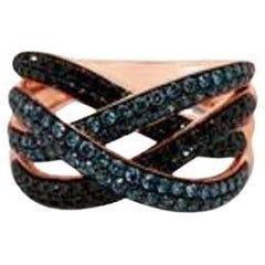 Le Vian Exotics Ring featuring Blackberry Diamonds , Iced Blue Diamonds 
