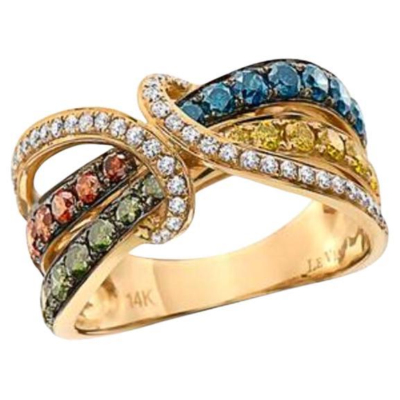Le Vian Exotics Ring featuring Blueberry Diamonds , Fancy Diamonds  For Sale