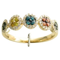Le Vian Exotics Ring mit blauen Beeren-Diamanten und goldenen Beeren-Diamanten