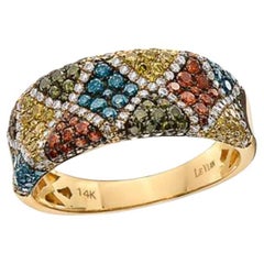 Le Vian Exotics Ring Featuring Blueberry Diamonds, Goldenberry Diamonds