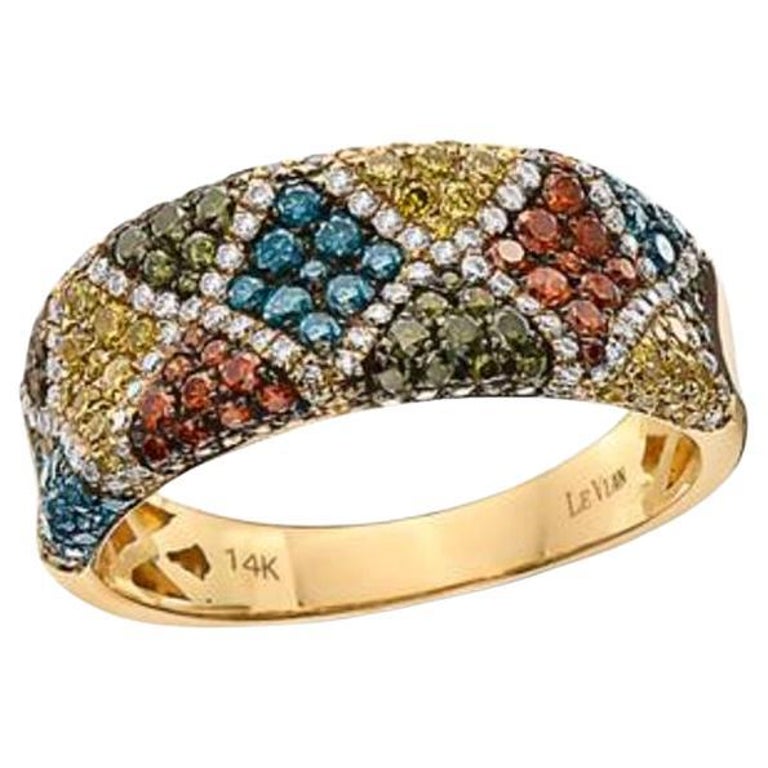 Le Vian Exotics Ring Featuring Blueberry Diamonds, Goldenberry Diamonds ...