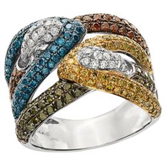 Le Vian Exotics Ring Featuring Blueberry Diamonds, Goldenberry Diamonds