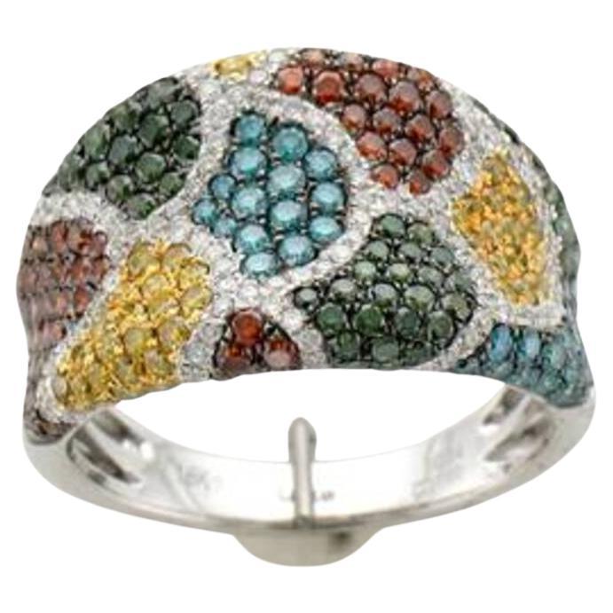 Le Vian Exotics Ring featuring Blueberry Diamonds , Kiwiberry Green Diamonds For Sale