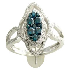 Le Vian Exotics Ring mit Blueberry-Diamanten, Vanille-Diamanten, gefasst in 1