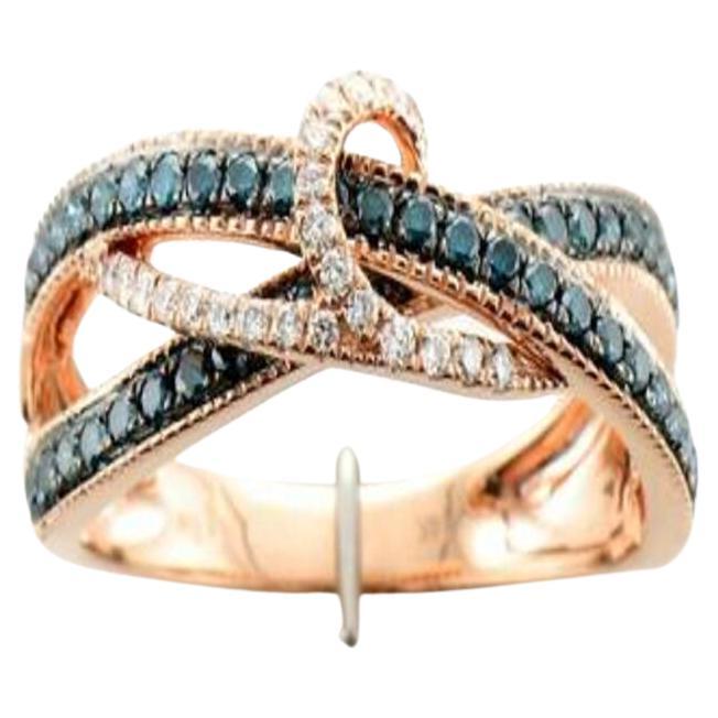 Le Vian Exotischer Ring mit blauen Beeren-Diamanten und Vanilla-Diamanten, 1er-Set im Angebot