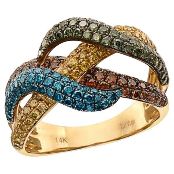 Le Vian Exotics Ring Featuring Cherryberry Diamonds, Goldenberry Diamonds For Sale