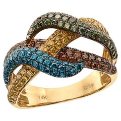 Le Vian Exotik-Ring mit Kirschbaum-Diamanten und Goldberry-Diamanten