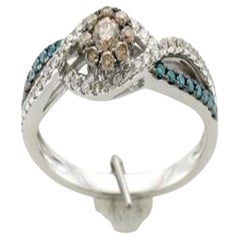 Le Vian Exotics Ring Featuring Chocolate Diamonds, Blueberry Diamonds