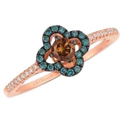 Le Vian Exotics Ring Featuring Chocolate Diamonds, Iced Blue Diamonds