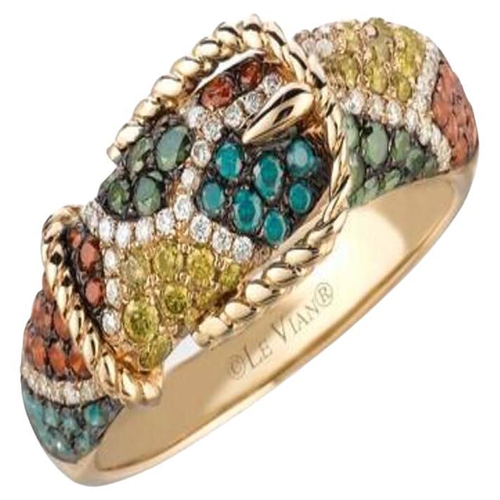 Le Vian Exotics Ring Featuring Fancy Diamonds, Goldenberry Diamonds For Sale