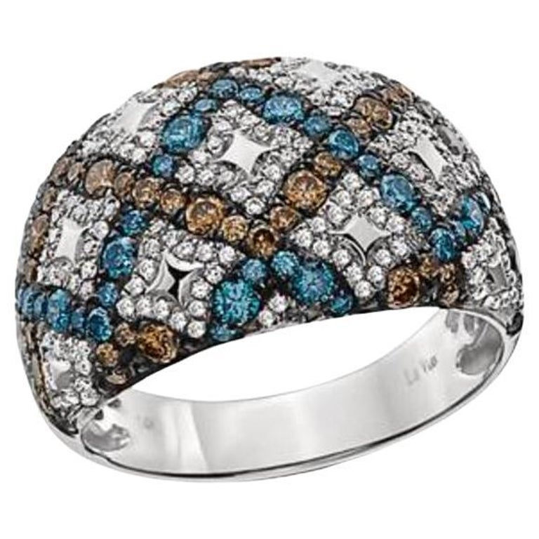 Le Vian Exotics Ring Featuring Iced Blue Diamonds, Chocolate Diamonds ...