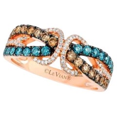 Le Vian Exotics Ring Featuring Iced Blue Diamonds, Chocolate Diamonds