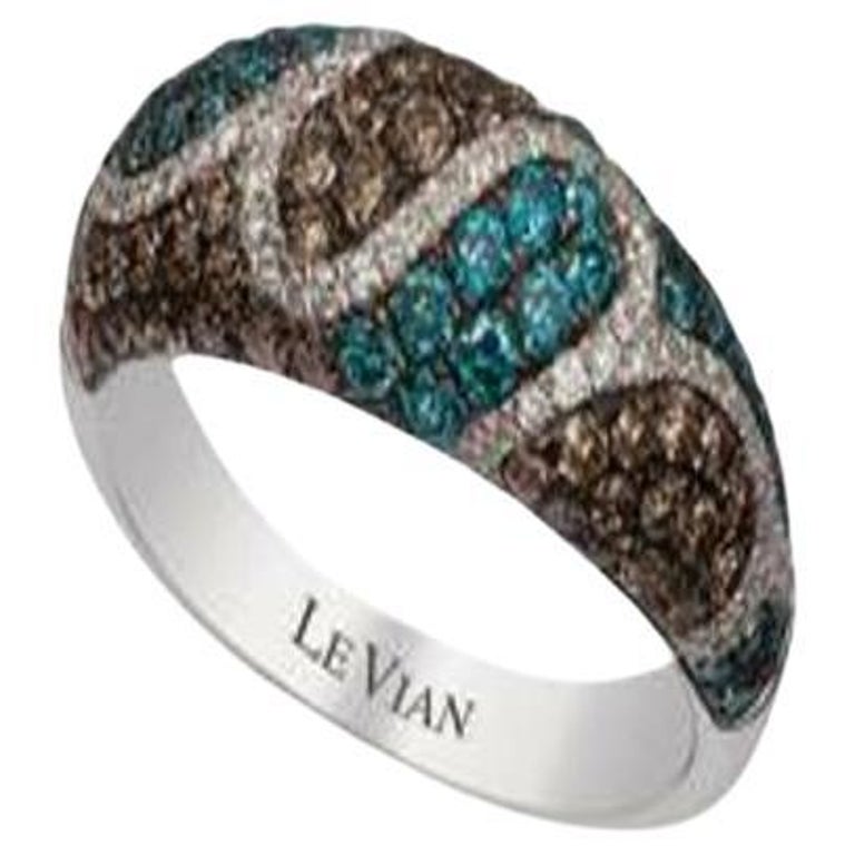 Le Vian Exotics Ring Featuring Iced Blue Diamonds, Chocolate Diamonds ...