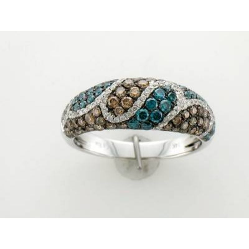 Le Vian Exotics Ring Featuring Iced Blue Diamonds, Chocolate Diamonds