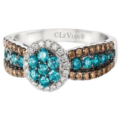 Le Vian Exotics Ring Featuring Iced Blue Diamonds, Chocolate Diamonds