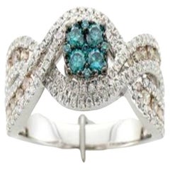 Le Vian Exotics Ring Featuring Iced Blue Diamonds, Chocolate Diamonds