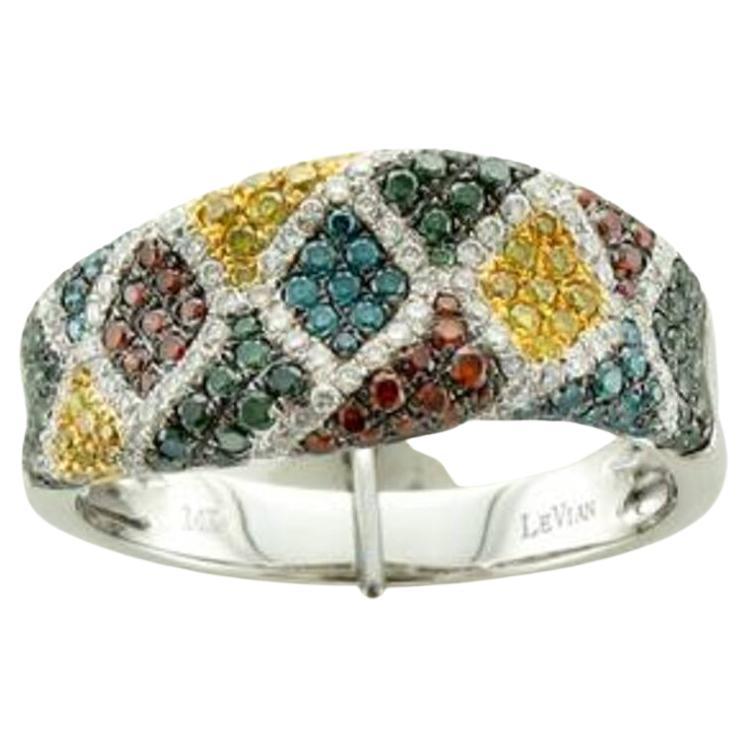 Le Vian Exotics Ring Featuring Kiwiberry Green Diamonds, Blueberry Diamonds For Sale