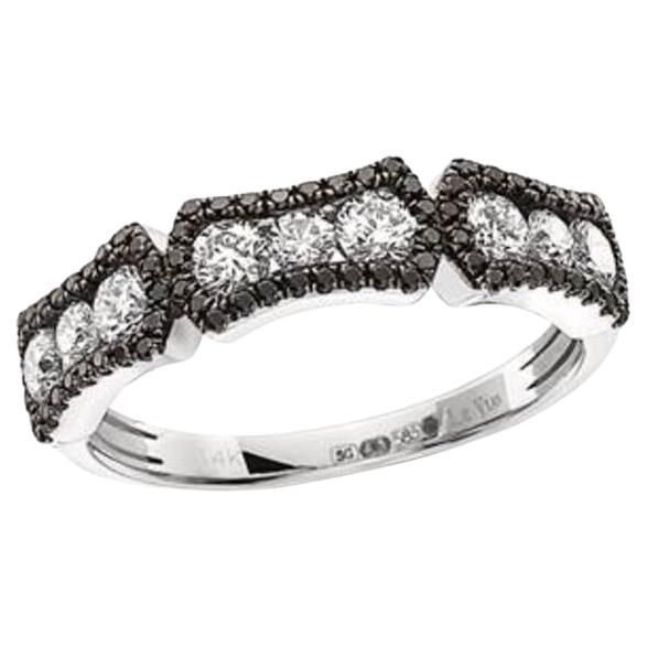 Le Vian Exotics Ring featuring Vanilla Diamonds , Blackberry Diamonds set For Sale