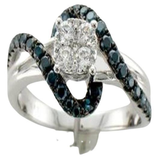 Le Vian Exotics Ring mit Vanille Diamanten, Blaubeere Diamanten in 1 gesetzt