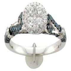 Le Vian Exotics Ring mit Vanille Diamanten , Blueberry Diamanten in 1 gefasst