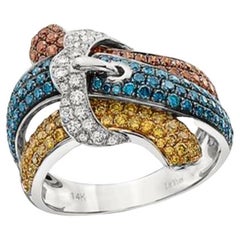 Le Vian Exotics Ring Featuring Vanilla Diamonds, Kiwiberry Green Diamonds