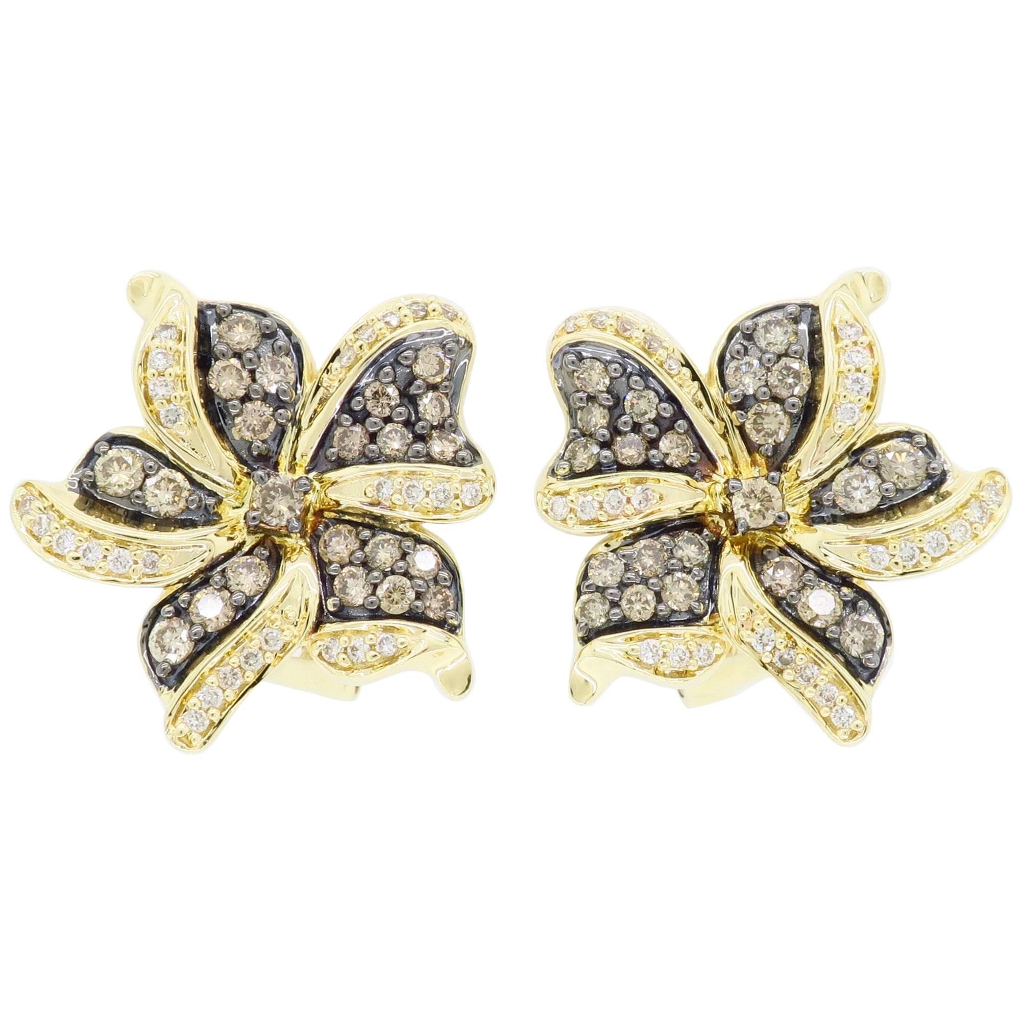 Le Vian Flower Diamond Earrings