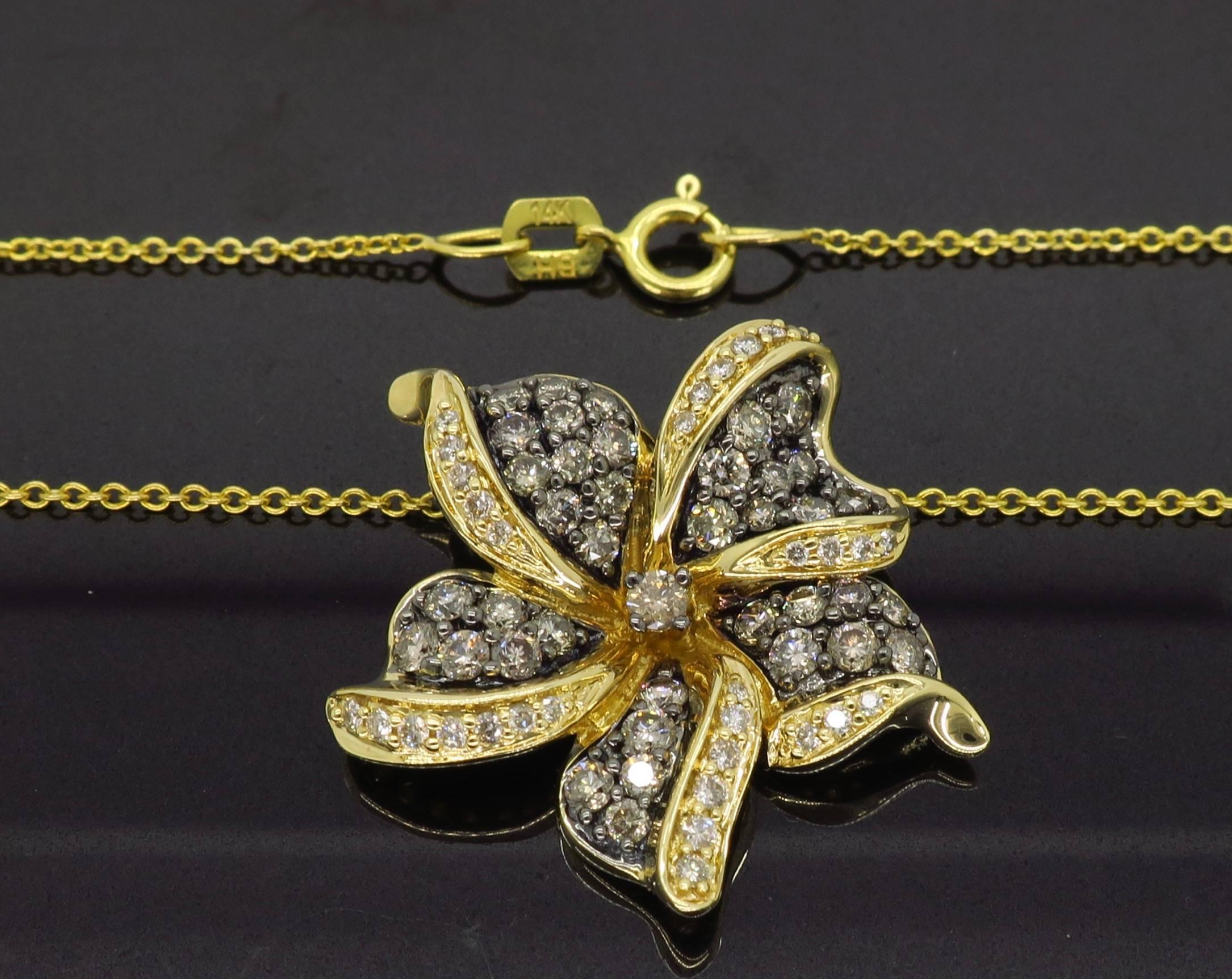 da uomo o donna Collana con diamanti a fiore Le Vian in vendita