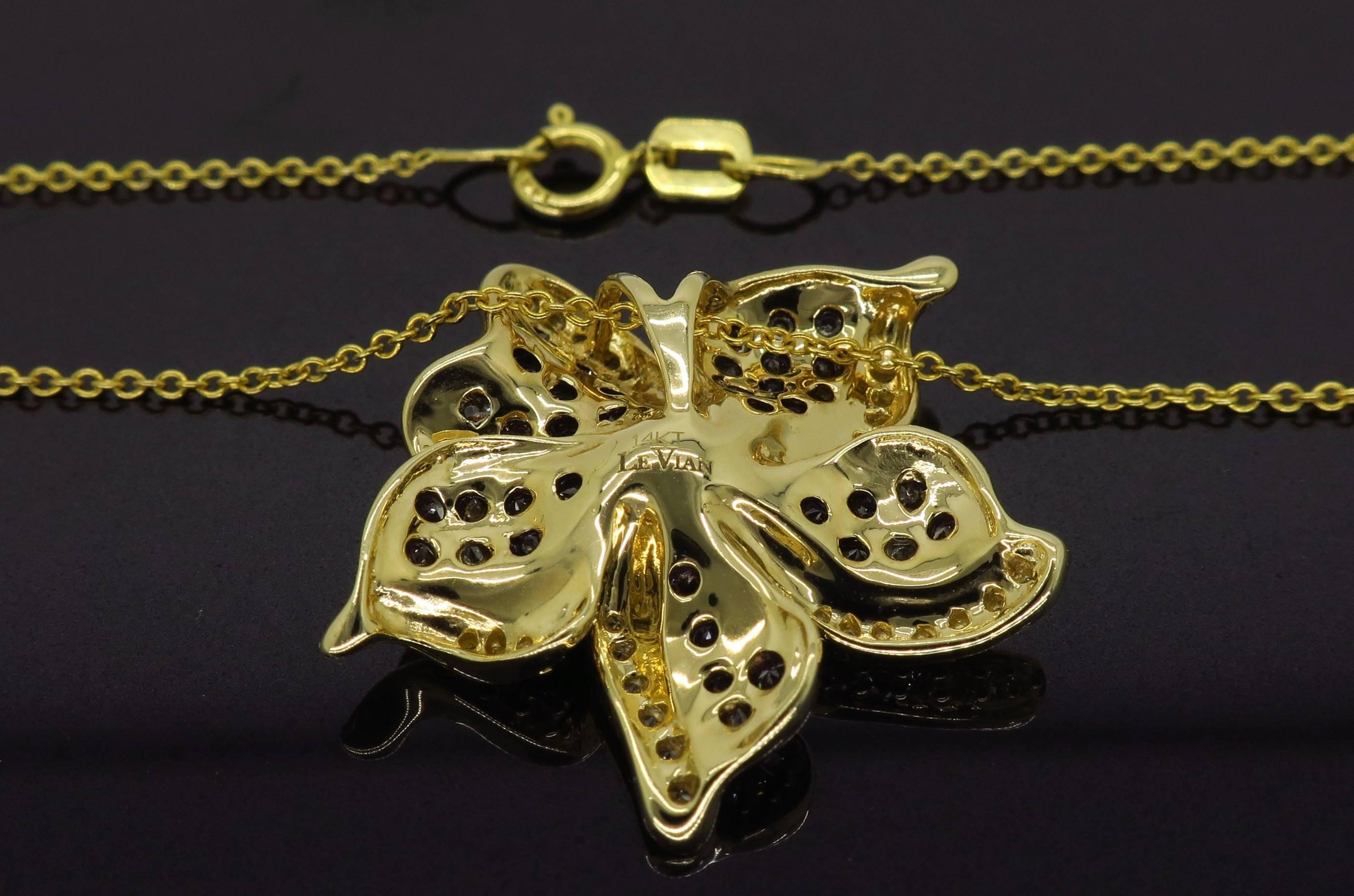 levian flower pendant