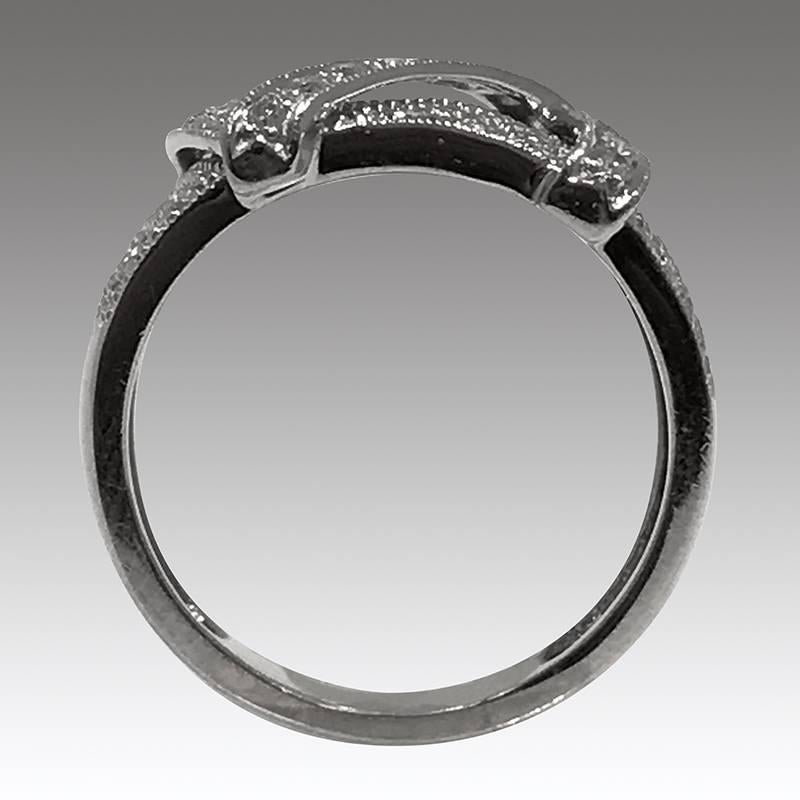 Contemporary Le Vian White Gold Diamond Pavé Ring, 0.65 Carat