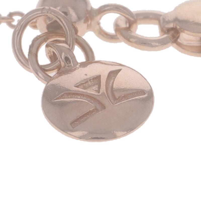 Le Vian Collana Eternity con anelli intrecciati di diamanti in oro rosa 14k 1.00ctw Adj in vendita 2