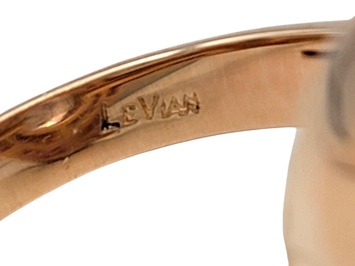 Le Vian Kunzite, Diamond and Pink Sapphire Halo Cocktail Ring 14 Karat Rose Gold For Sale 4