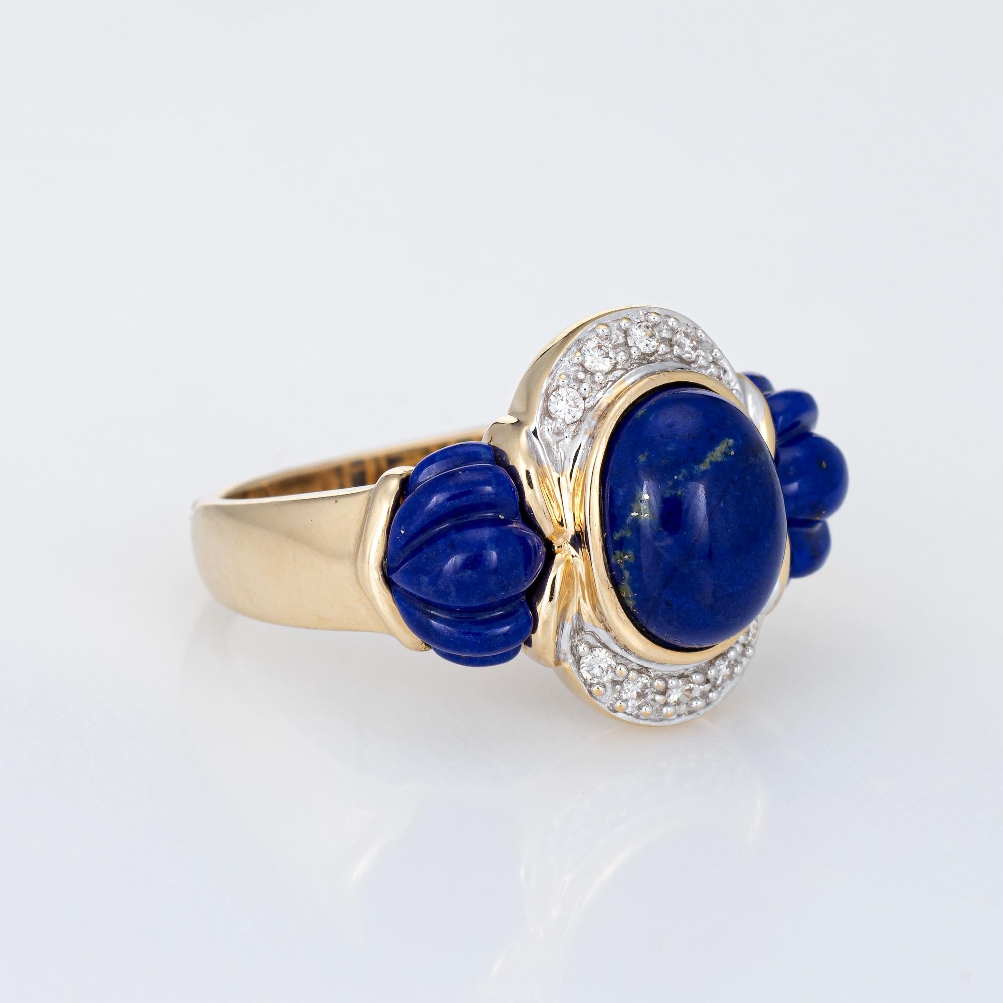 lapis lazuli engagement ring