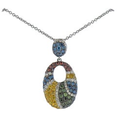 Le Vian LeVian Gold Multi-Color Diamond Pendant Necklace