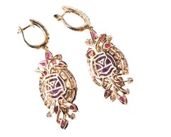 Le Vian Multi-Stone Drop Earrings in 14 Karat Strawberry Rose Gold