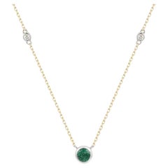 Le Vian Necklace Featuring Costa Smeralda Emeralds Vanilla Diamonds Set