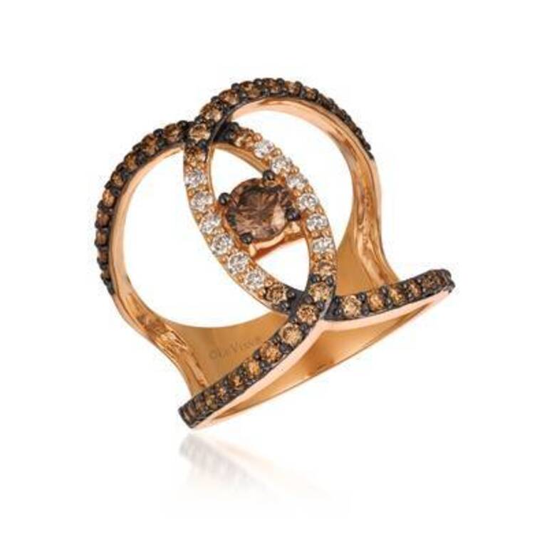 Le Vian Ombre Ring Featuring Chocolate Diamonds, Chocolate Ombré Diamonds Set For Sale