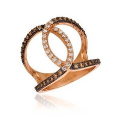 Le Vian Ombre Ring Featuring Chocolate Ombré Diamonds Set in 14k Strawberry Gold