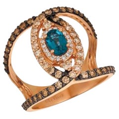 Le Vian Ombre Ring Featuring Deep Sea Blue Topaz Nude Diamonds