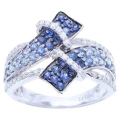 Le Vian Ombre Ring mit Vanille-Diamanten im Denim-Ombré-Look 